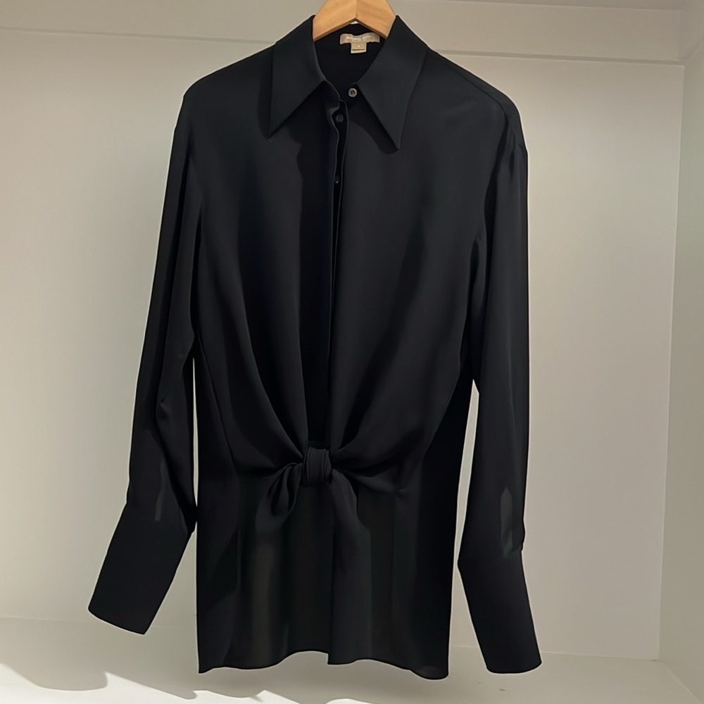 Michael Kors Silk Button Down Blouse